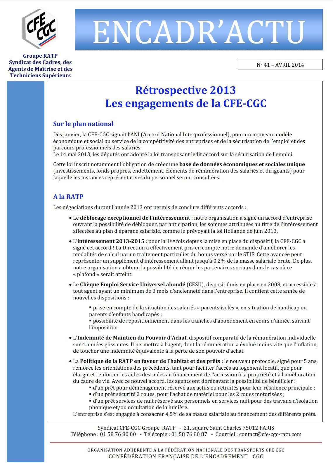 Encadr'ACTU n°41