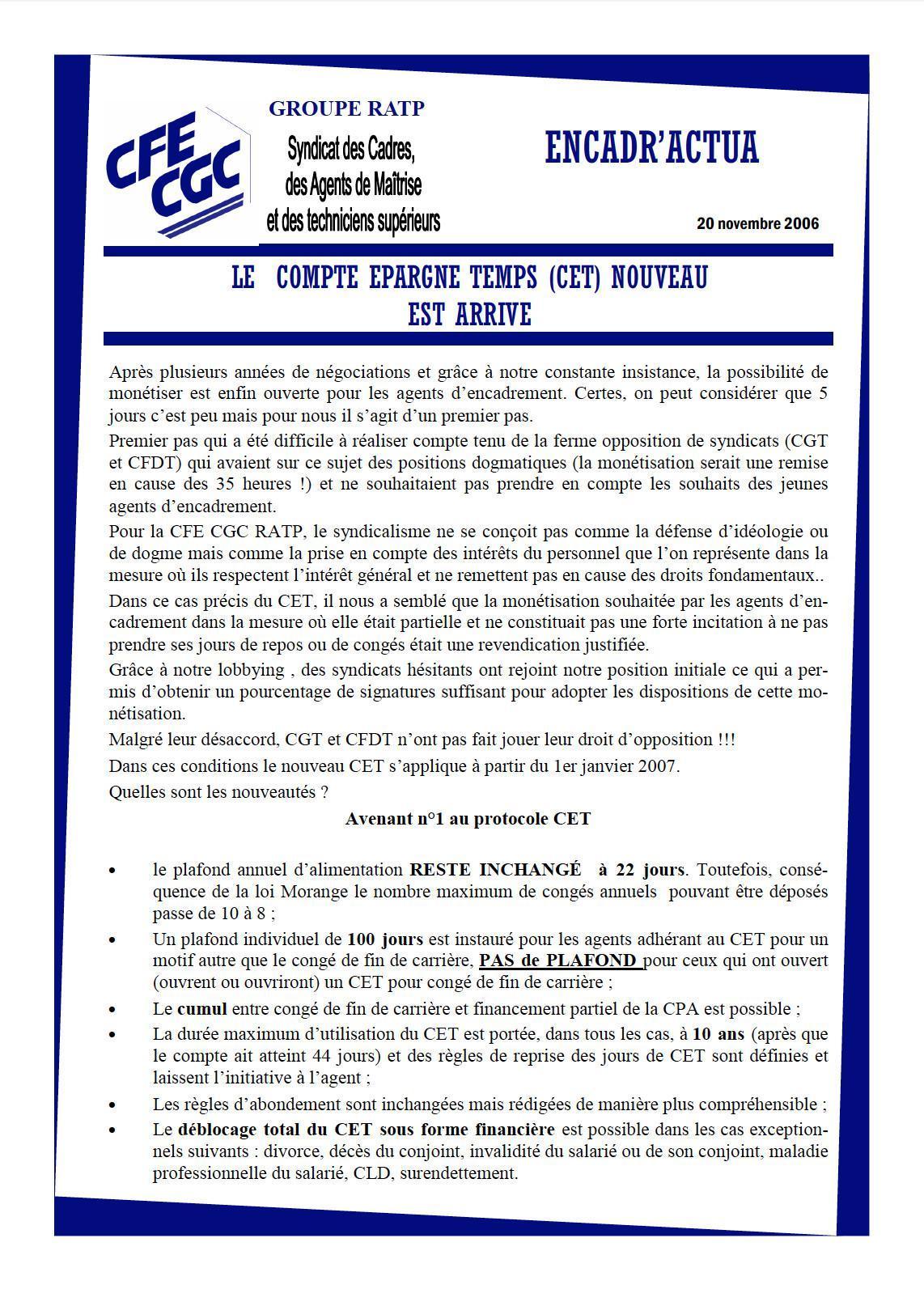 Encadr'ACTUA CET