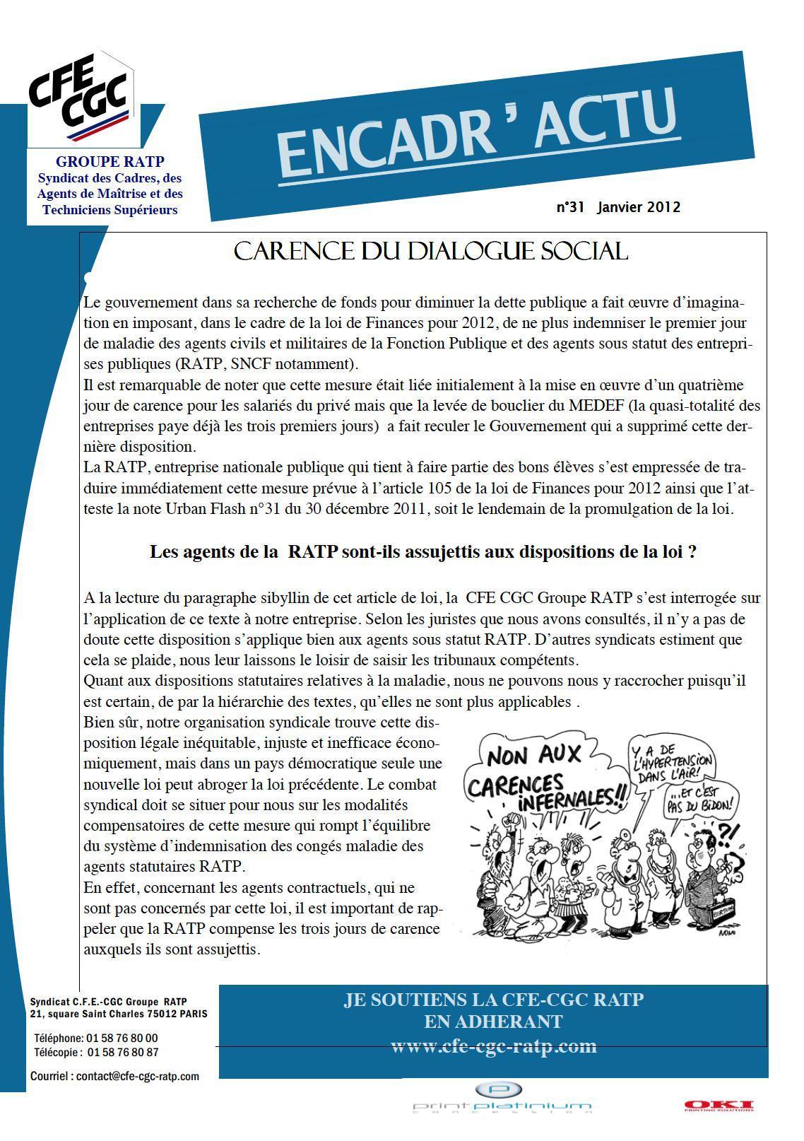 Encadr'ACTU n°31