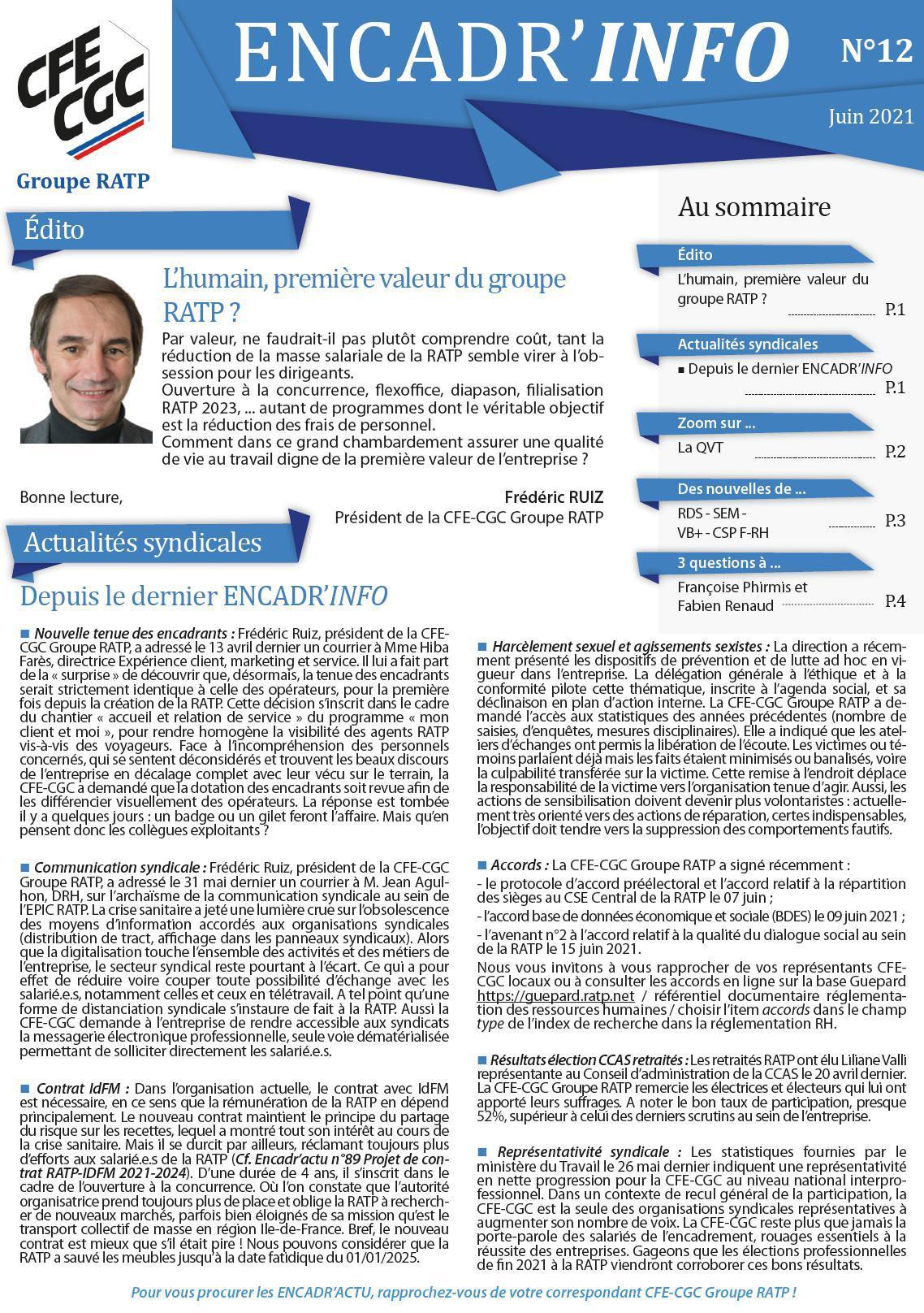 Encadr'INFO n°12