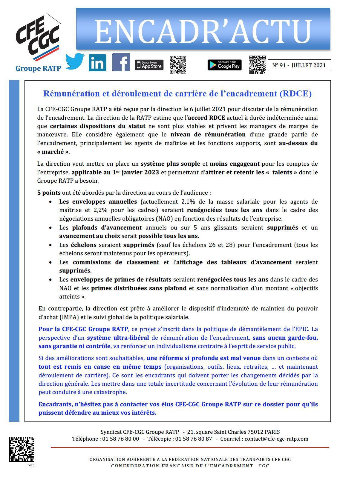 Encadr'ACTU n°91