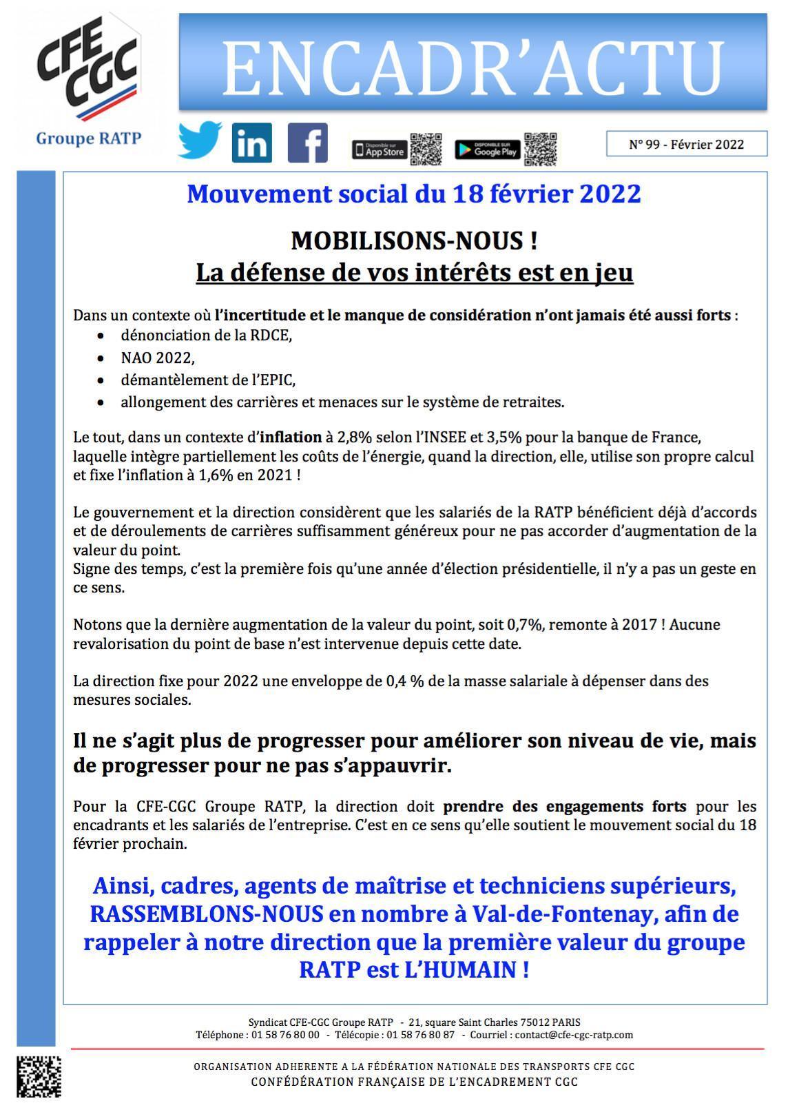 Encadr'ACTU n°99