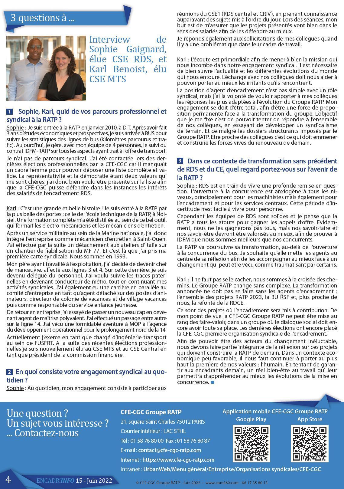 Encadr'INFO n°15
