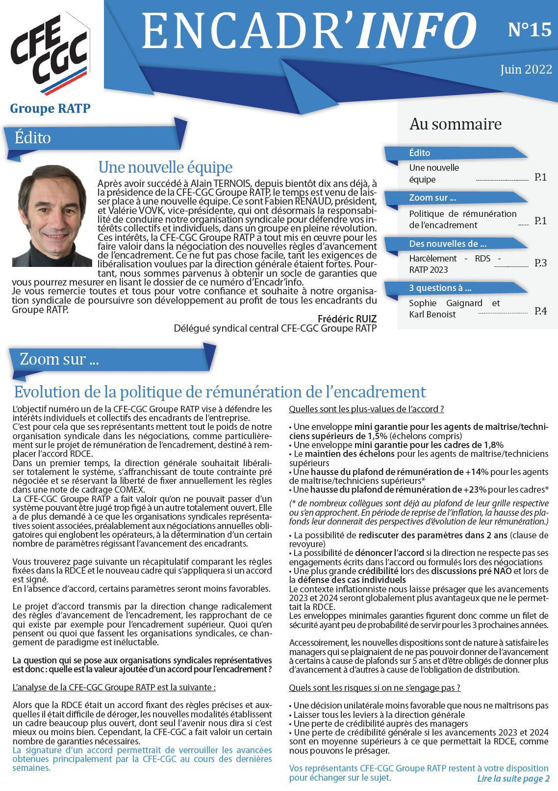 Encadr'INFO n°15