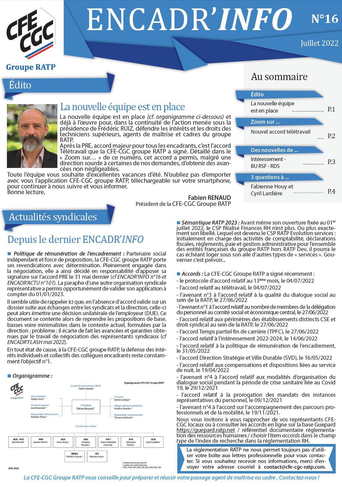 Encadr'INFO n°16