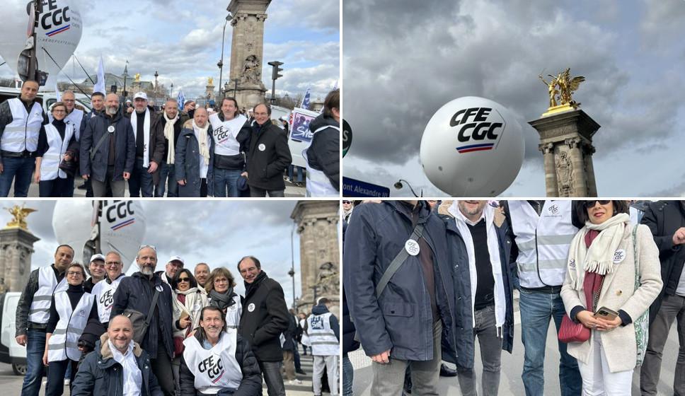 La CFE-CGC RATP en nombre pour cette 8ème journée de mobilisation à Paris