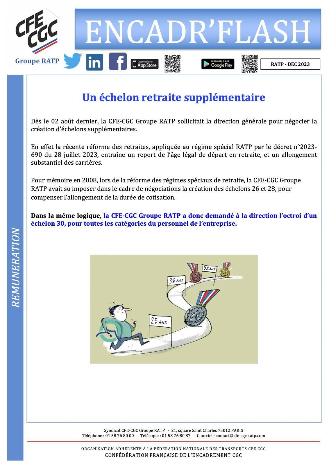 Un échelon retraite supplémentaire