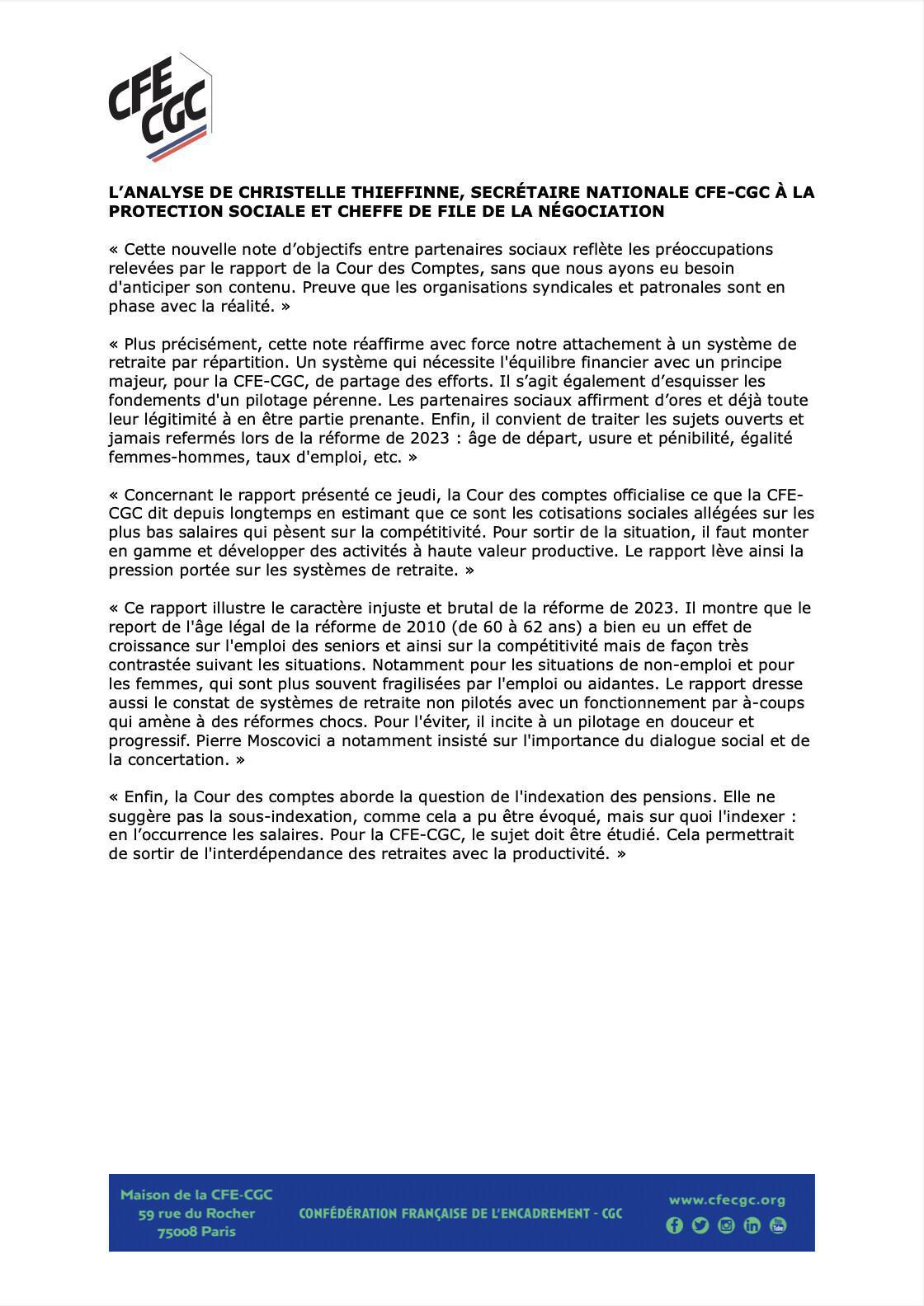 Retraites : la nouvelle note d'objectifs validée