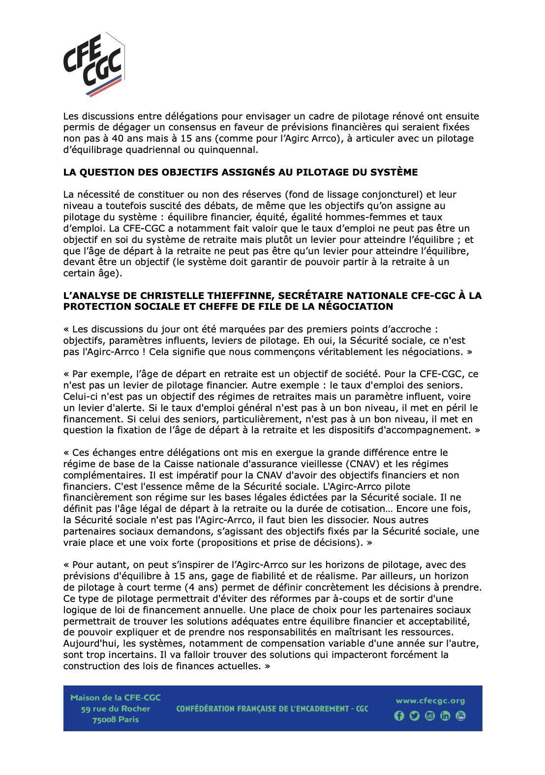 Retraites : les partenaires sociaux abordent le pilotage du système