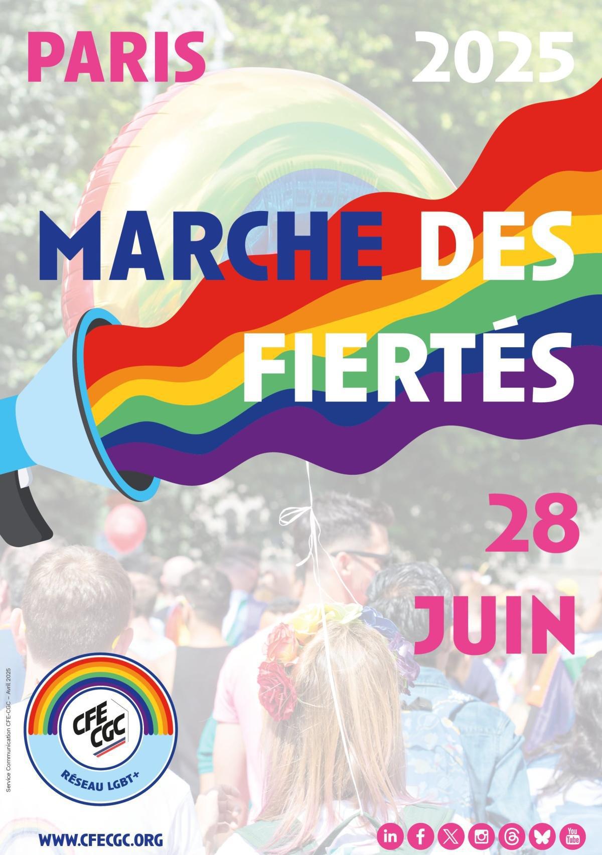 Marche des fiertés 2025 : rendez-vous à Paris le 28 juin !