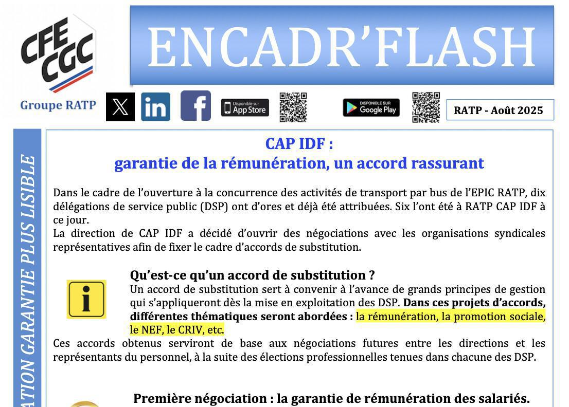 CAP IDF : un accord pour une rémunération garantie