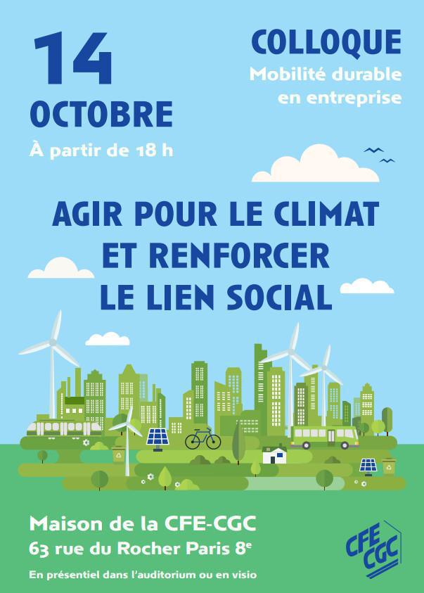 Mobilité durable, climat, lien social : quelles pistes en entreprise ? Mobilité durable, climat, lien social : quelles pistes en entreprise ?