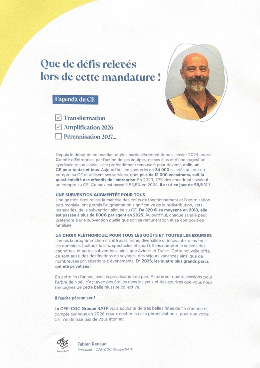 Un comité d'entreprise pour toutes et tous