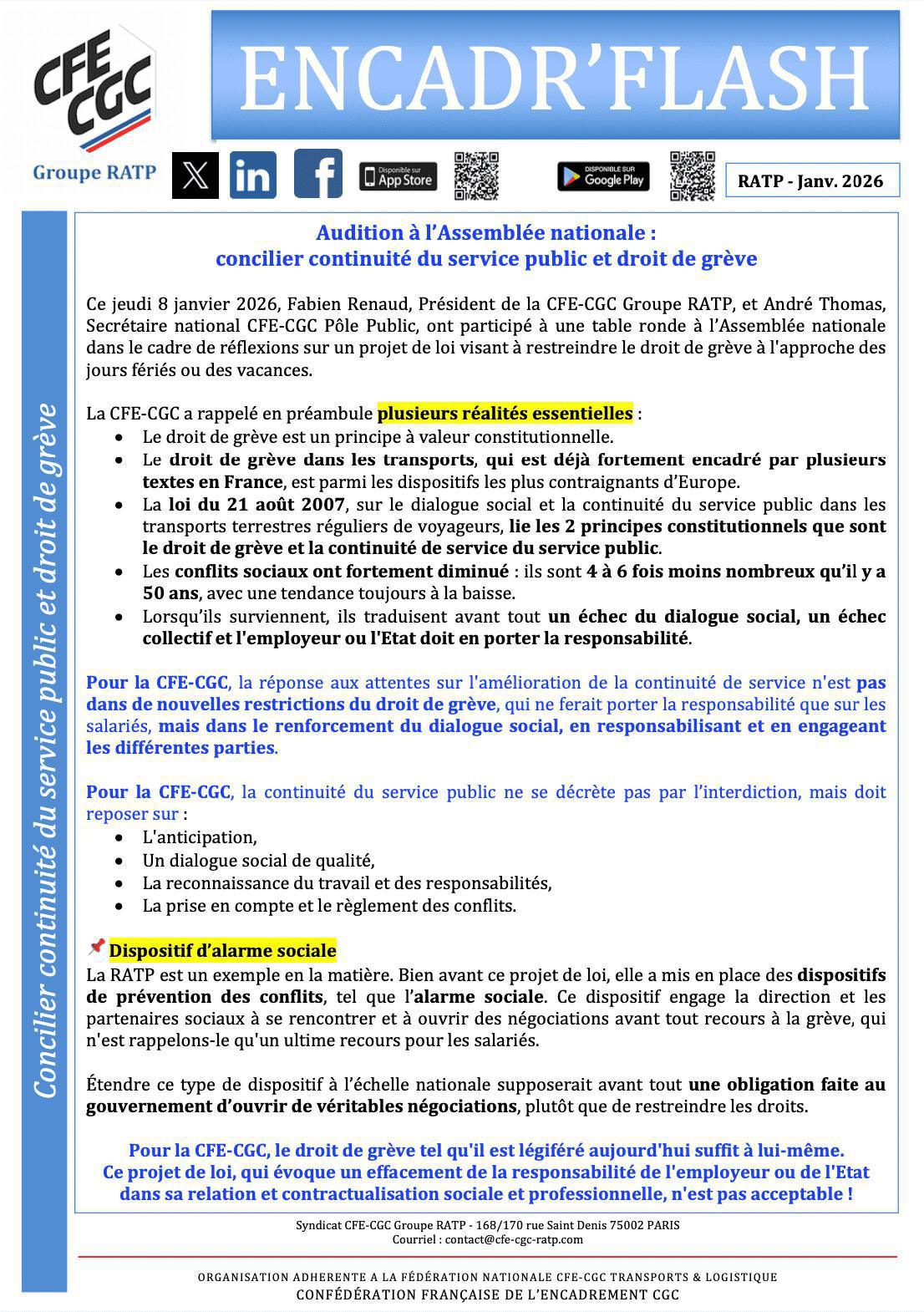 Concilier continuité du service public et droit de grève