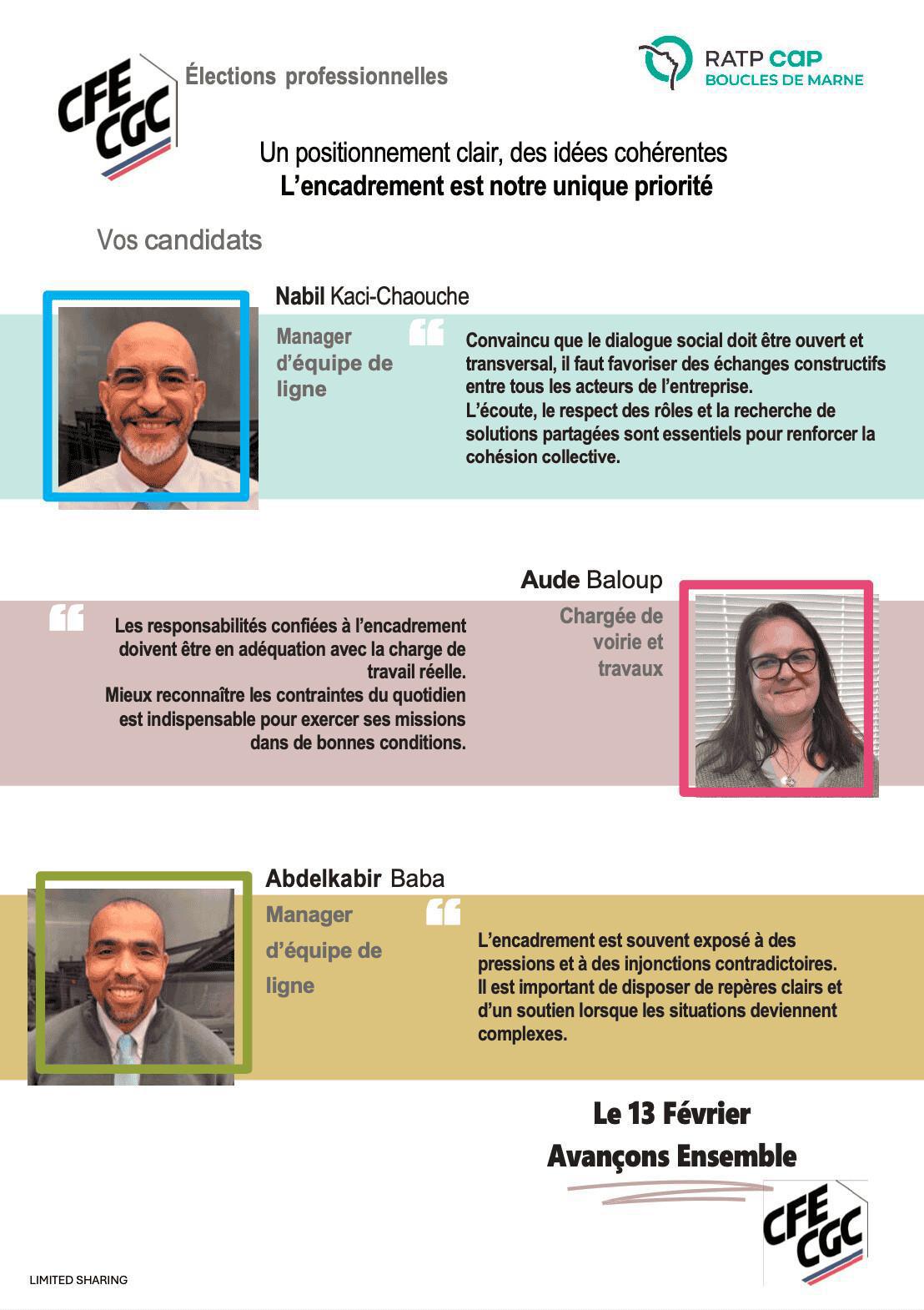 Elections professionnelles RATP CAP Boucles de Marne