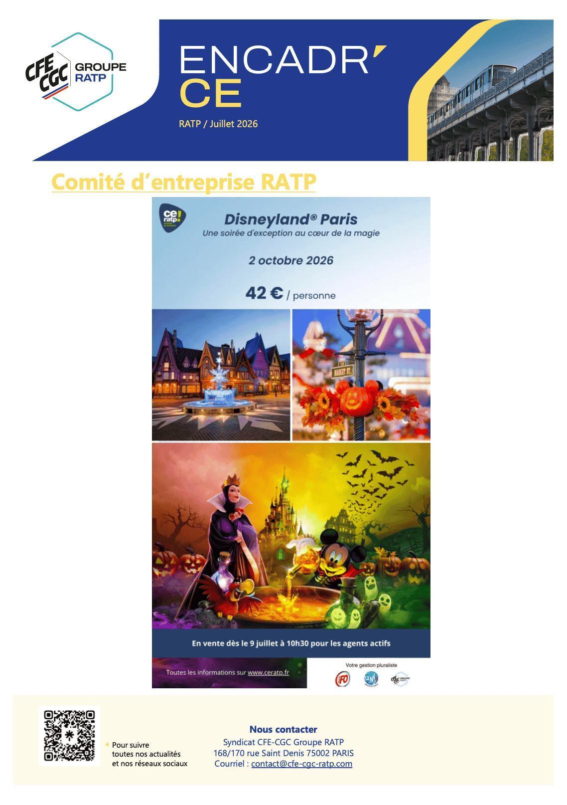 CE RATP - Disneyland Paris