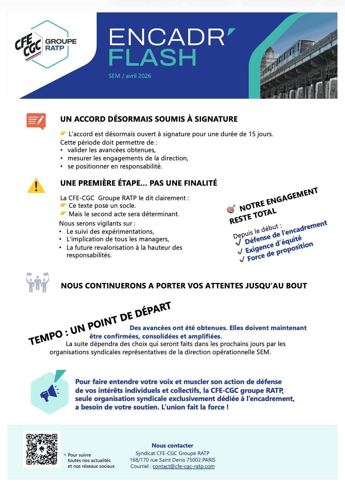 Projet TEMPO : des avancées concrètes pour l'encadrement