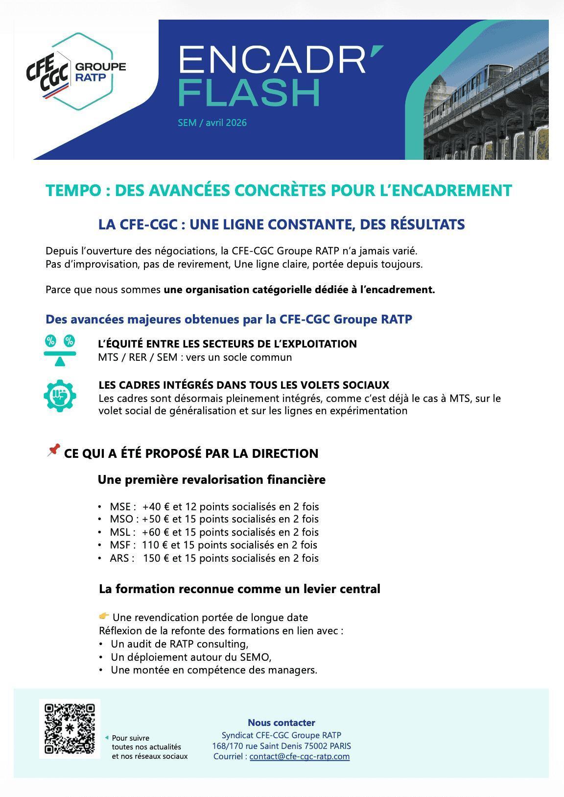 Projet TEMPO : des avancées concrètes pour l'encadrement