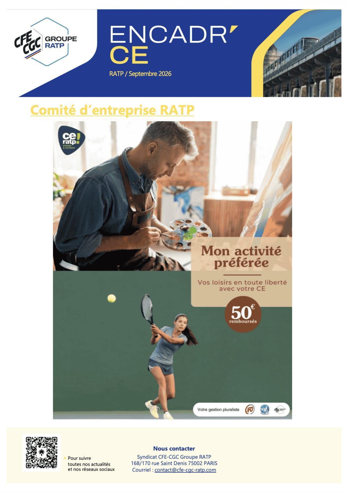CE RATP - Mon activité préférée