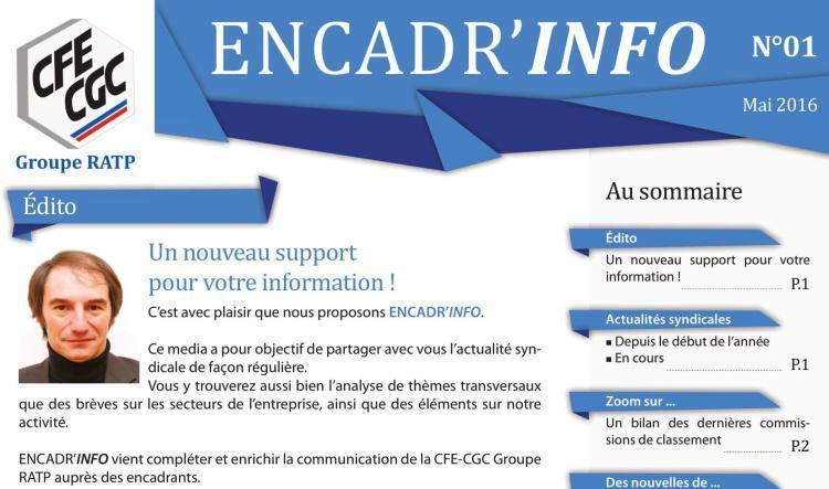 Encadr'INFO n°1