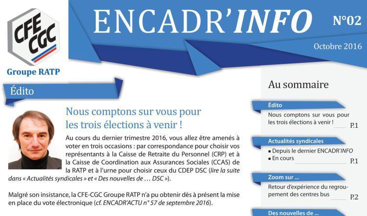Encadr'INFO n°2