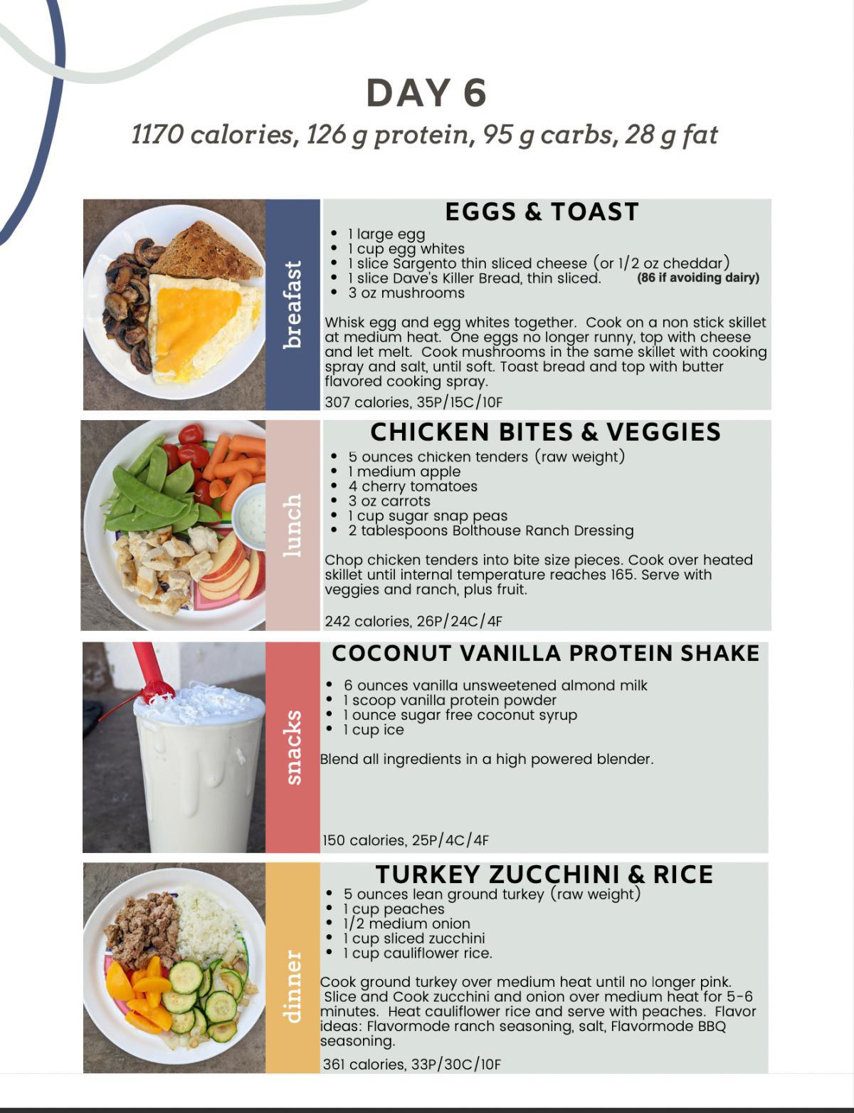 MEAL PLAN WITH RECIPES