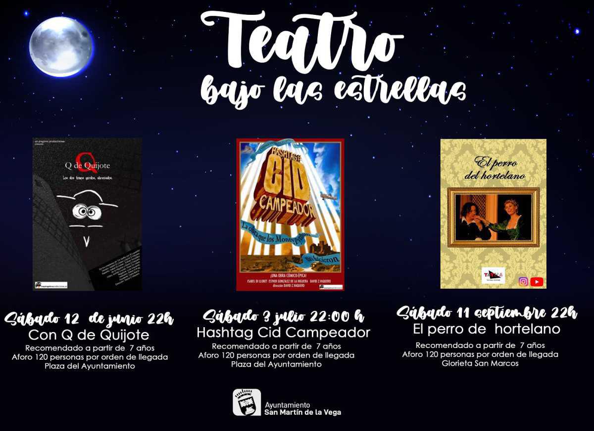 “Teatro bajo las estrellas”, este verano en San Martín de la Vega