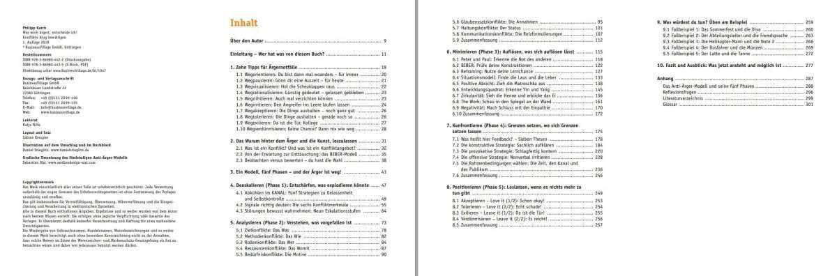 Buch: Was mich ärgert, entscheide ich. Konflikte klug bewältigen. (Einleitung) Buch: Was mich ärgert, entscheide ich. Konflikte klug bewältigen. (Einleitung)