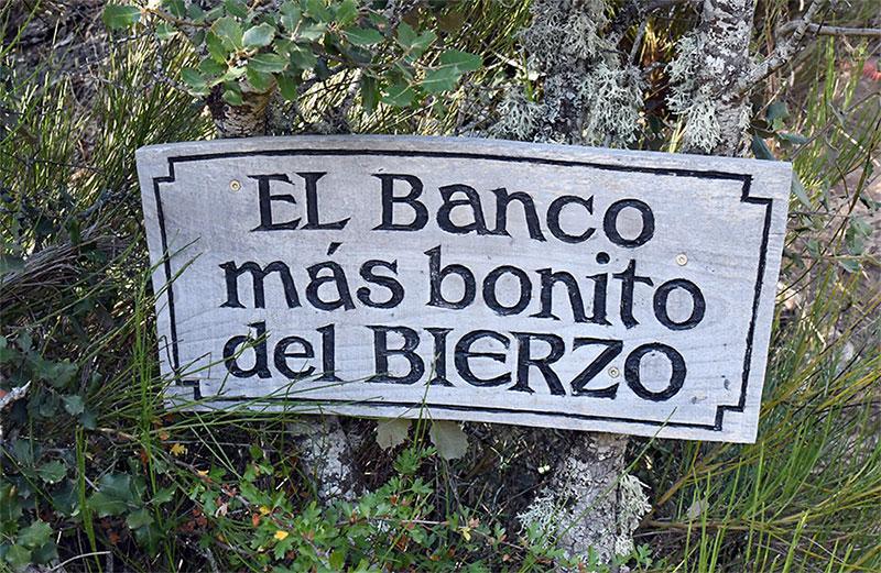 El banco más bonito del bierzo (León)