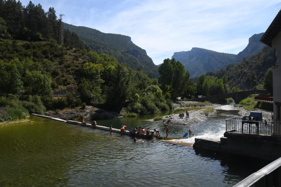 Zona de Baño en Burgui (Navarra) Zona de Baño en Burgui (Navarra)