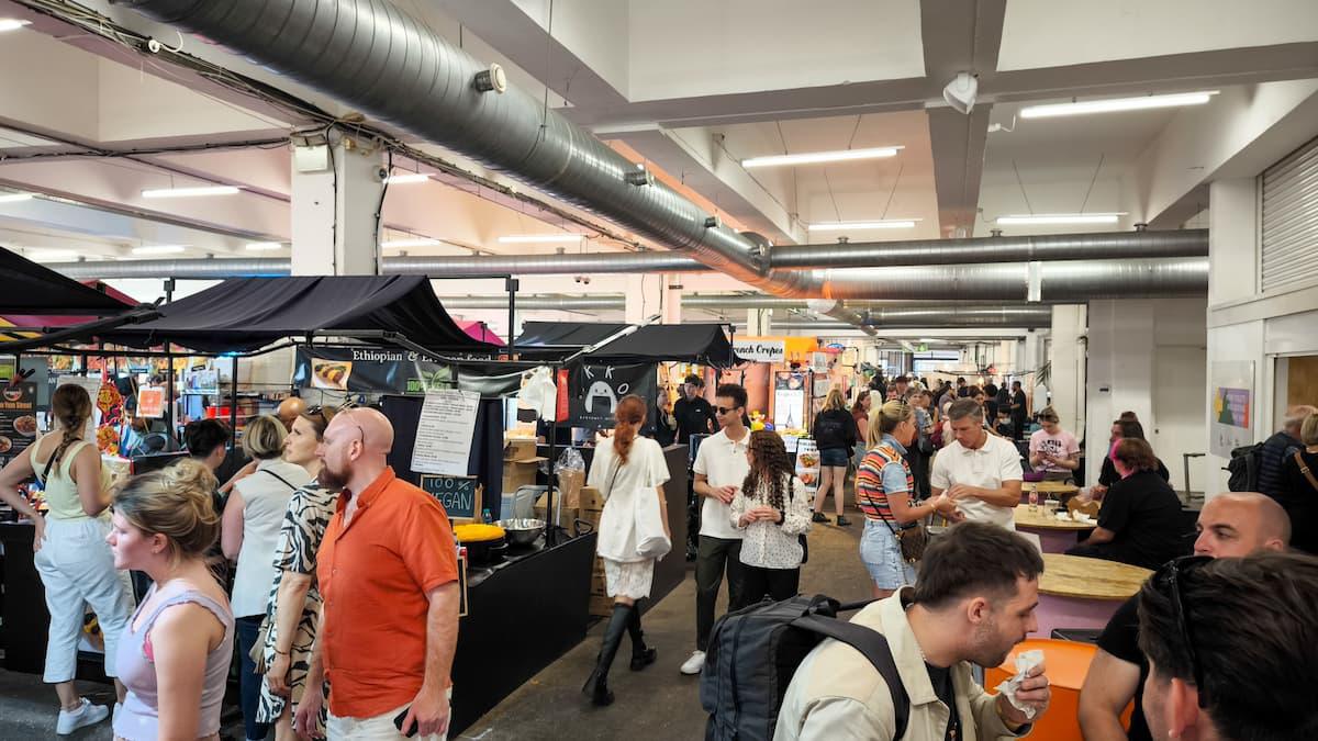 Upmarket Brick Lane Food Hall (Londres) Upmarket Brick Lane Food Hall (Londres)