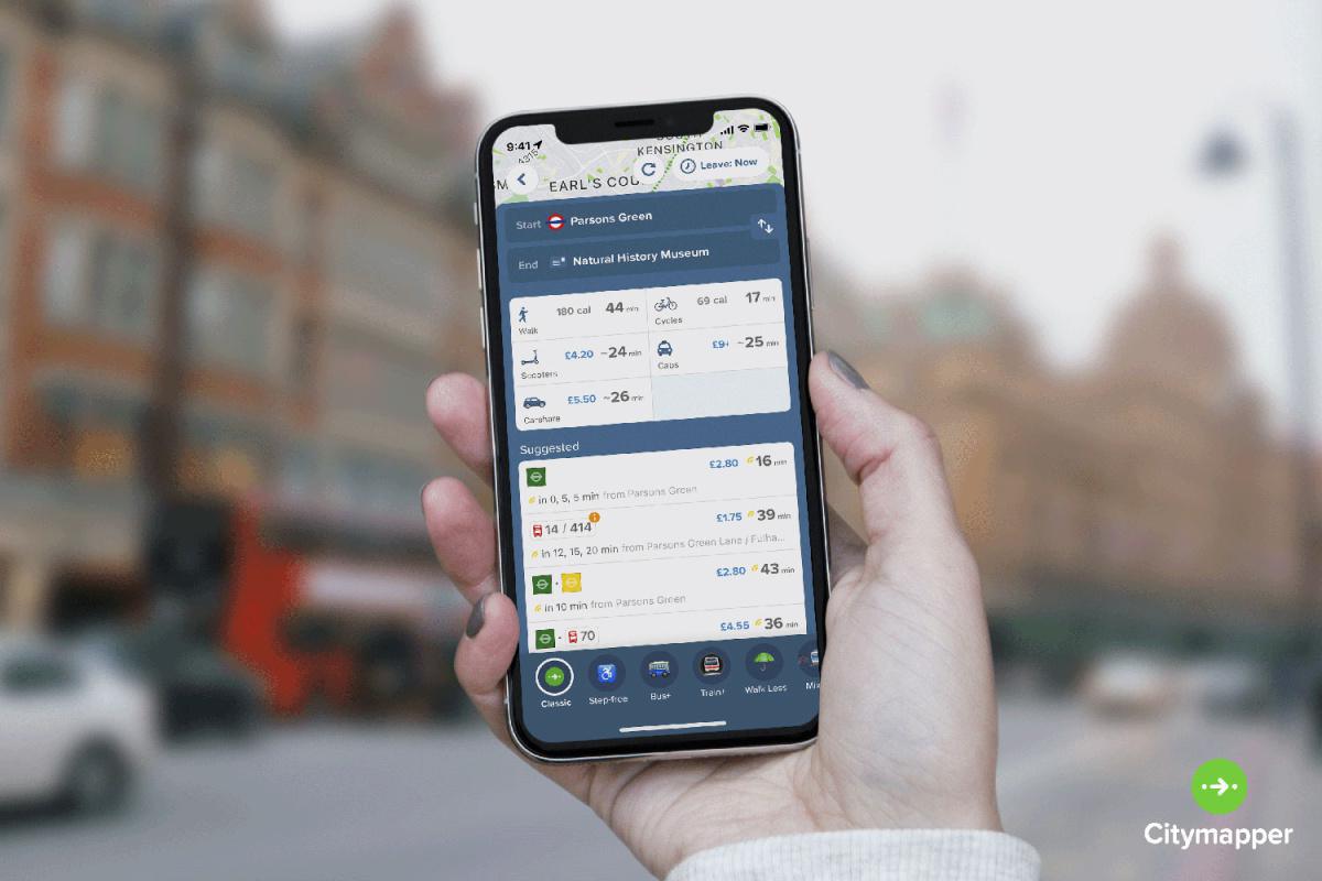 Citymapper: Tren, Bus y Metro