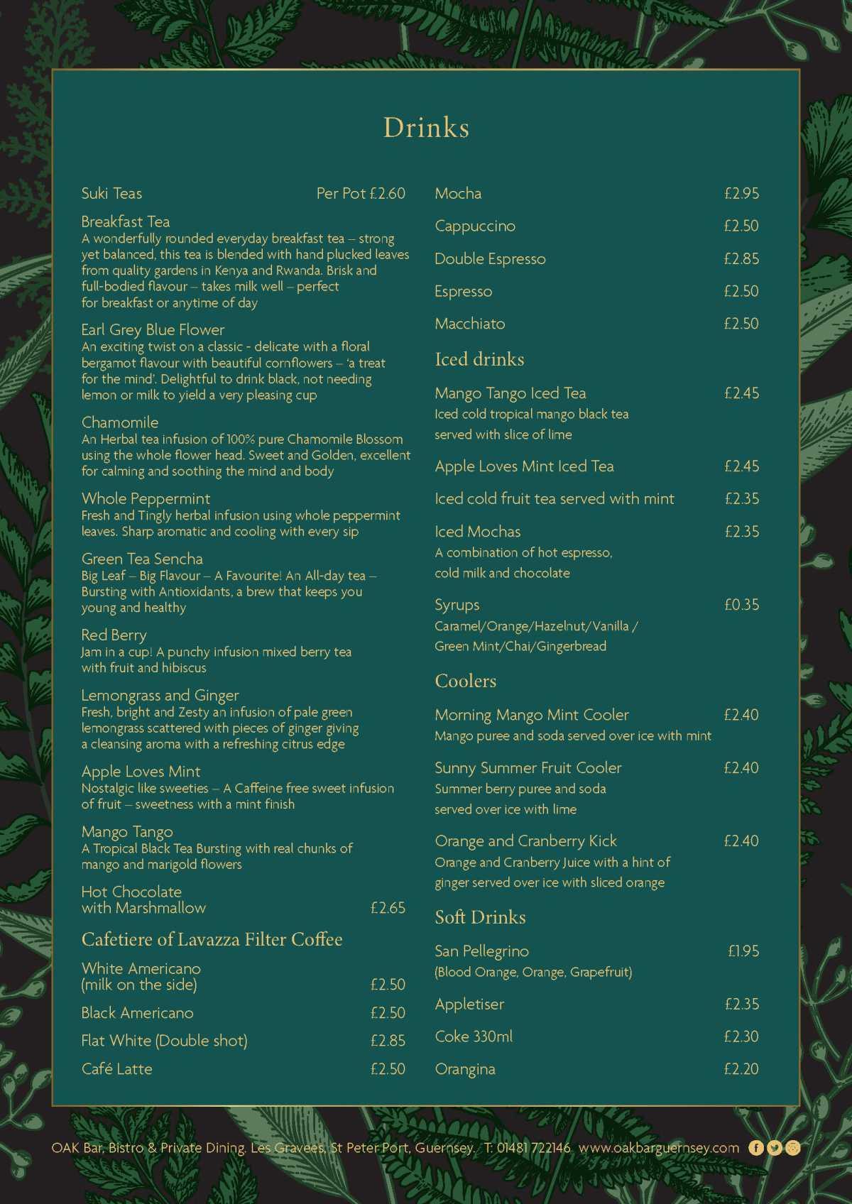 Oak Bar & Bistro - Breakfast