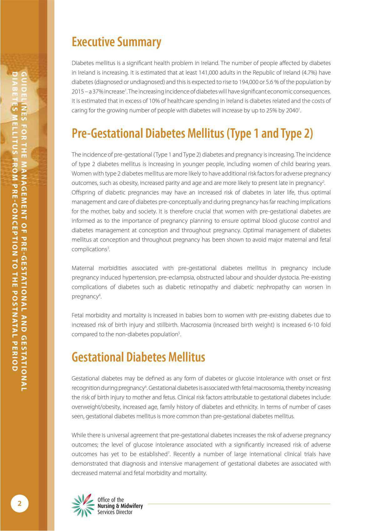 Management of Pre & Gestational Diabetes Mellitus