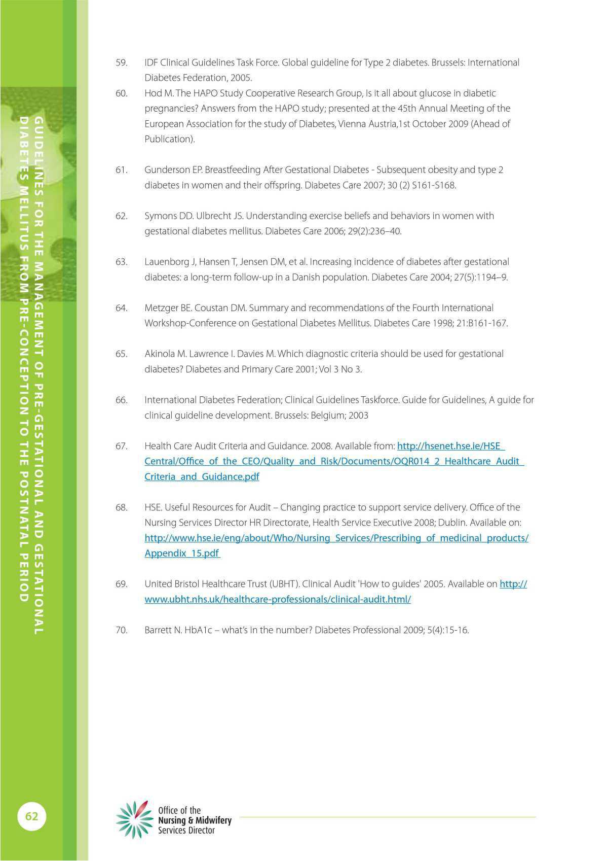Management of Pre & Gestational Diabetes Mellitus