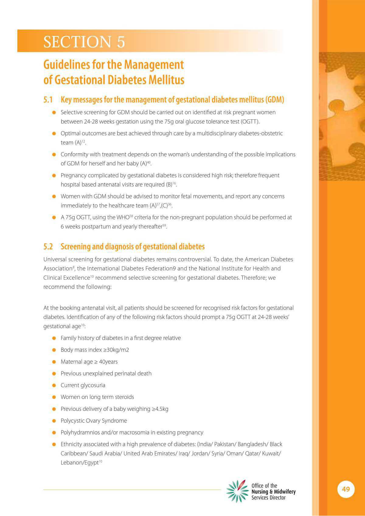 Management of Pre & Gestational Diabetes Mellitus