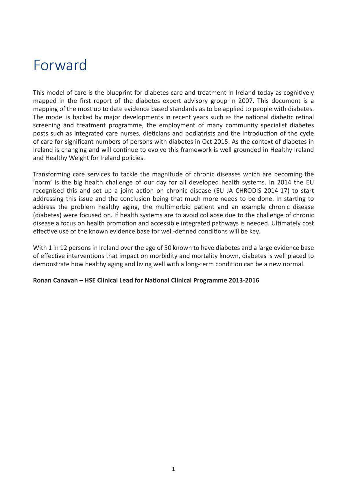 Model of Integrated Care for Patients with Type 2 Diabetes 