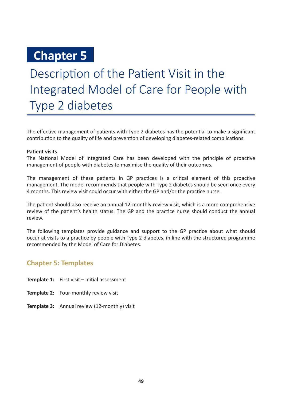 Model of Integrated Care for Patients with Type 2 Diabetes 