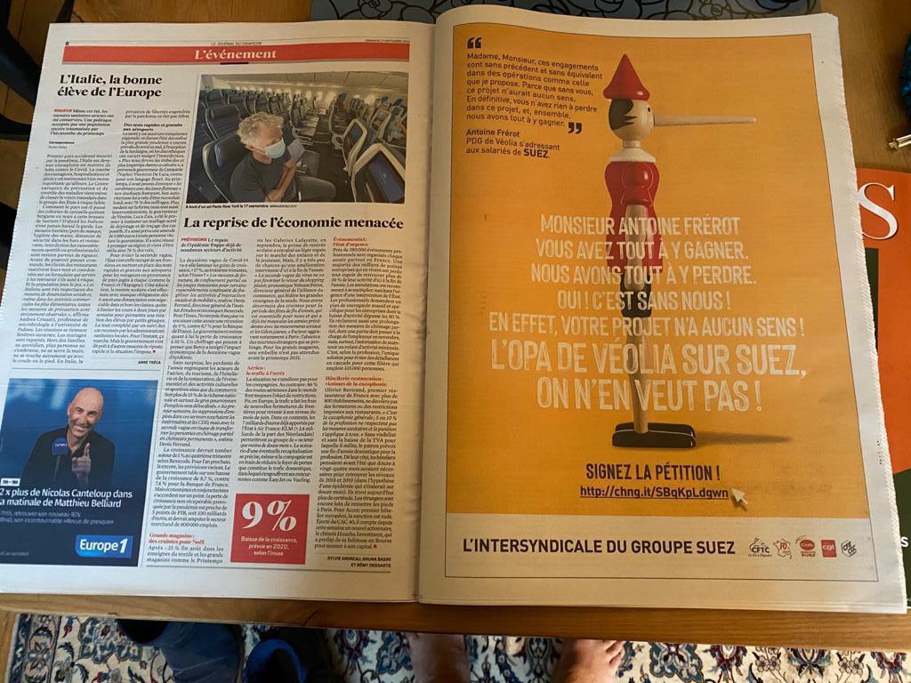 Photos de la mobilisation du 29/09/2020 + Lettre aux salariés