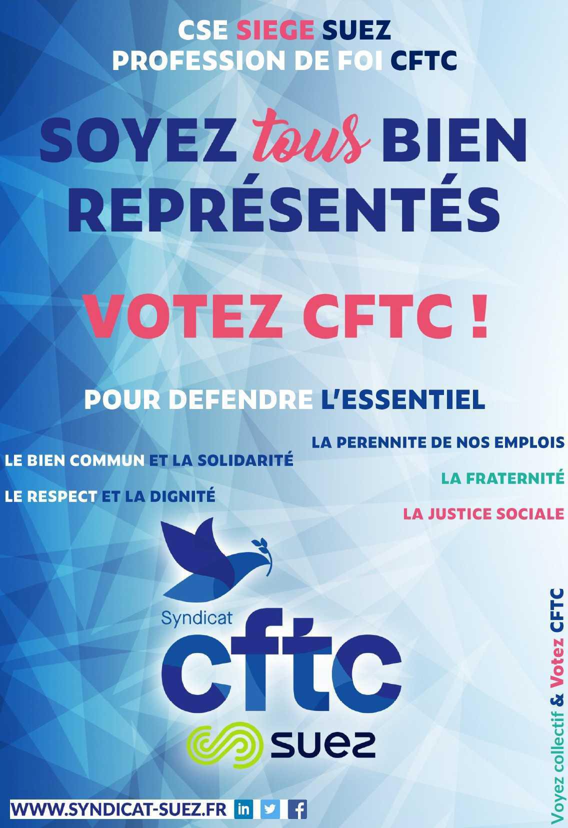 Election UES SUEZ HQ du 31 mars 2026