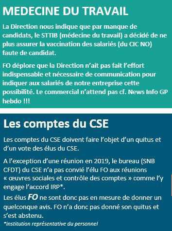 CIC NO : 22 avril 2021 CIC NO : 22 avril 2021