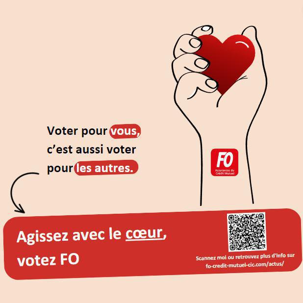 ACM : Avec nos candidat.es FO, agissez avec le cœur ! 