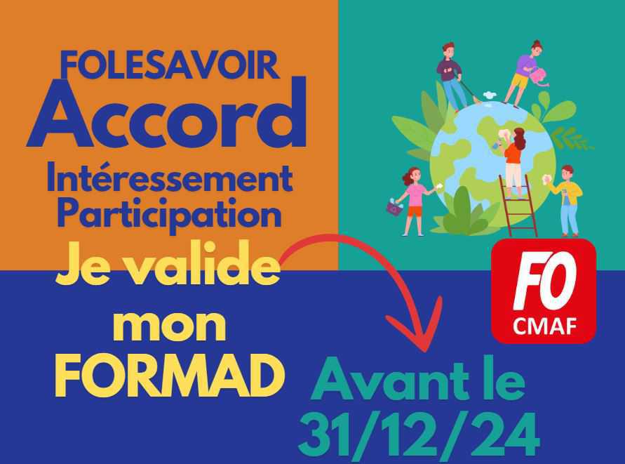 CMAF : FOLESAVOIR accord intéressement participation