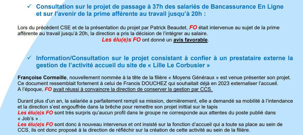 CCS : CSE du 21 mai 2025