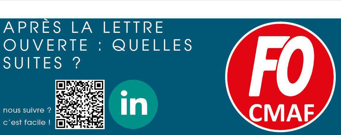 CMAF : Lettre ouverte, quelles suites ? CMAF : Lettre ouverte, quelles suites ?