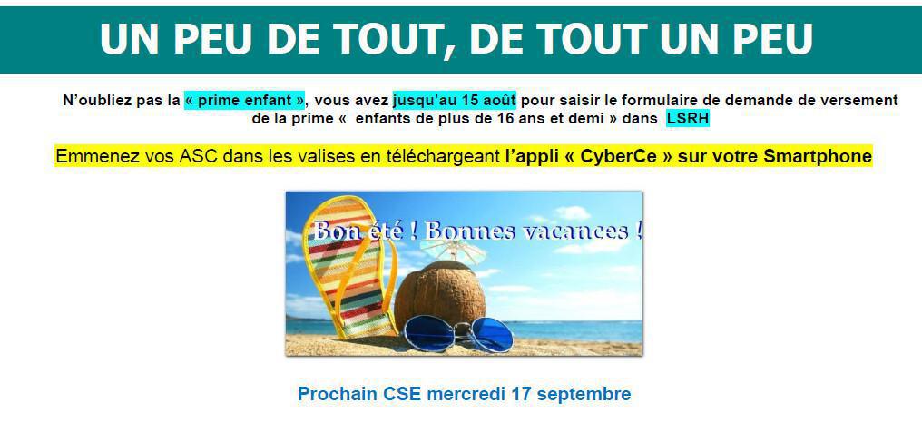 CCS : CSE du 17 juillet 2025