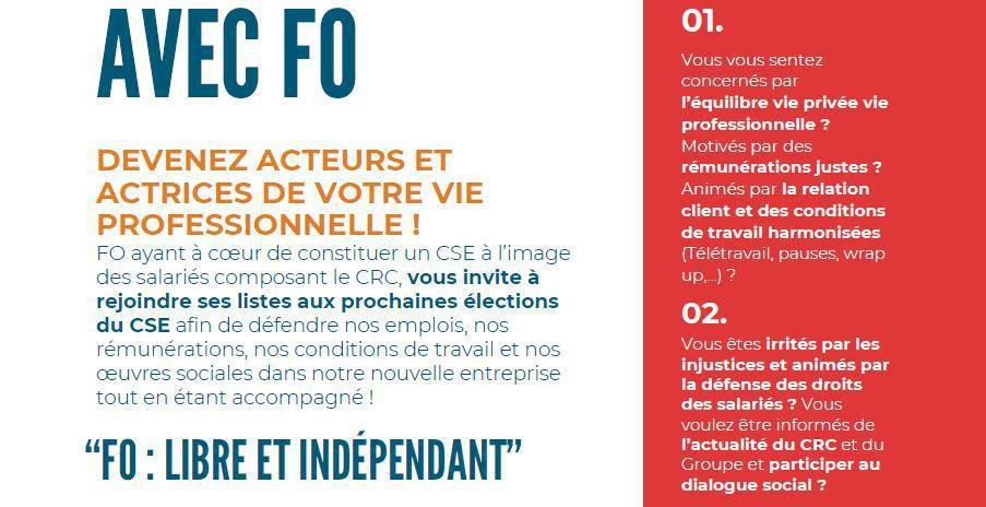 CMAF : CRC, bientôt la création du CSE !