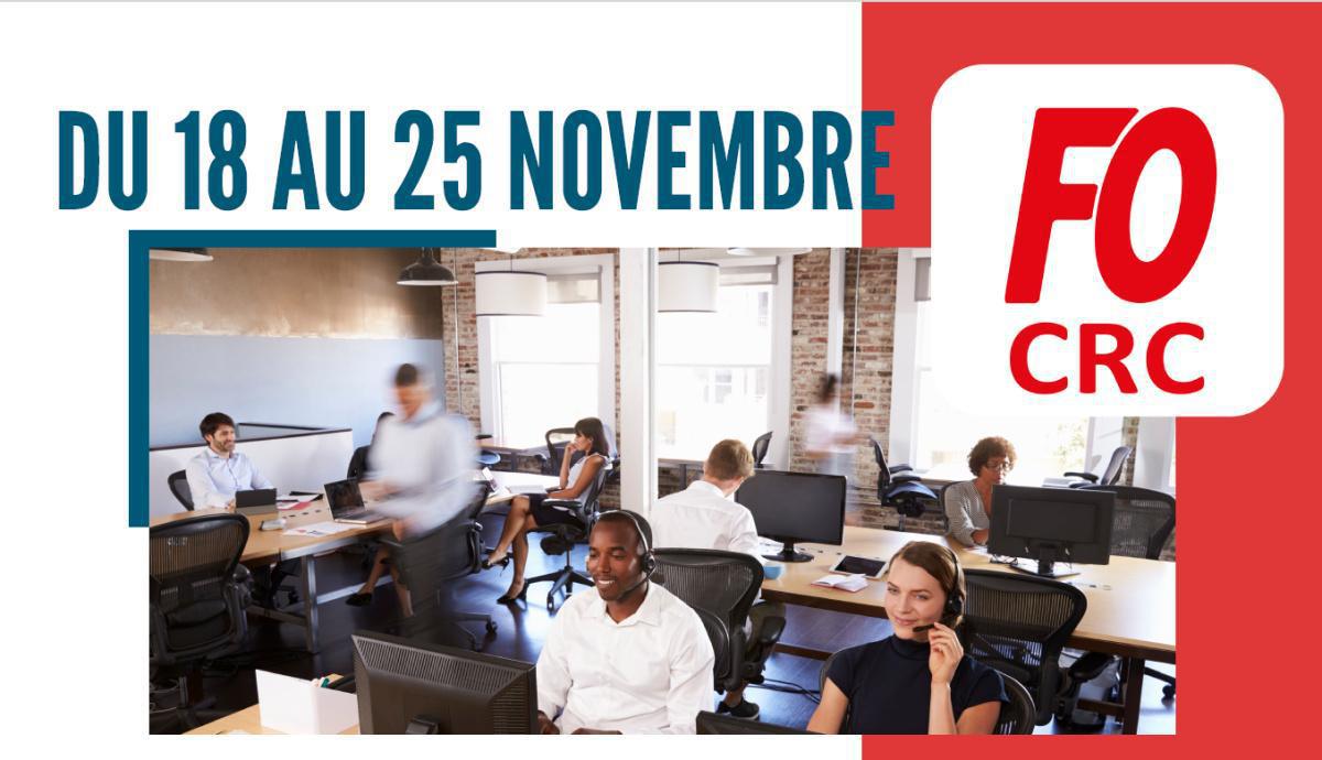 CRC : pour améliorer ensemble nos conditions de travail ! Je vote FO