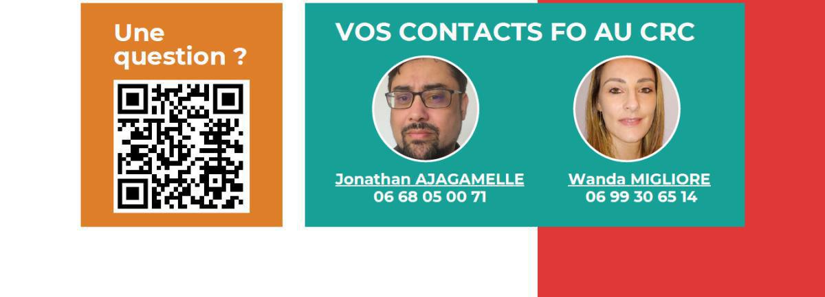 CRC : pour améliorer ensemble nos conditions de travail ! Je vote FO