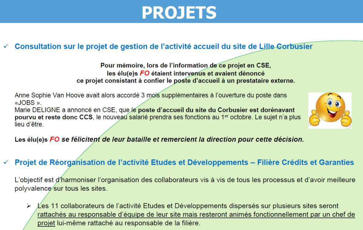 CCS : CSE du 17 septembre 2025